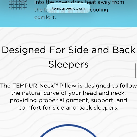 Tempur-Pedic Neck Pillow Cooling Medium *BRAND NEW* - Picture 3 of 8